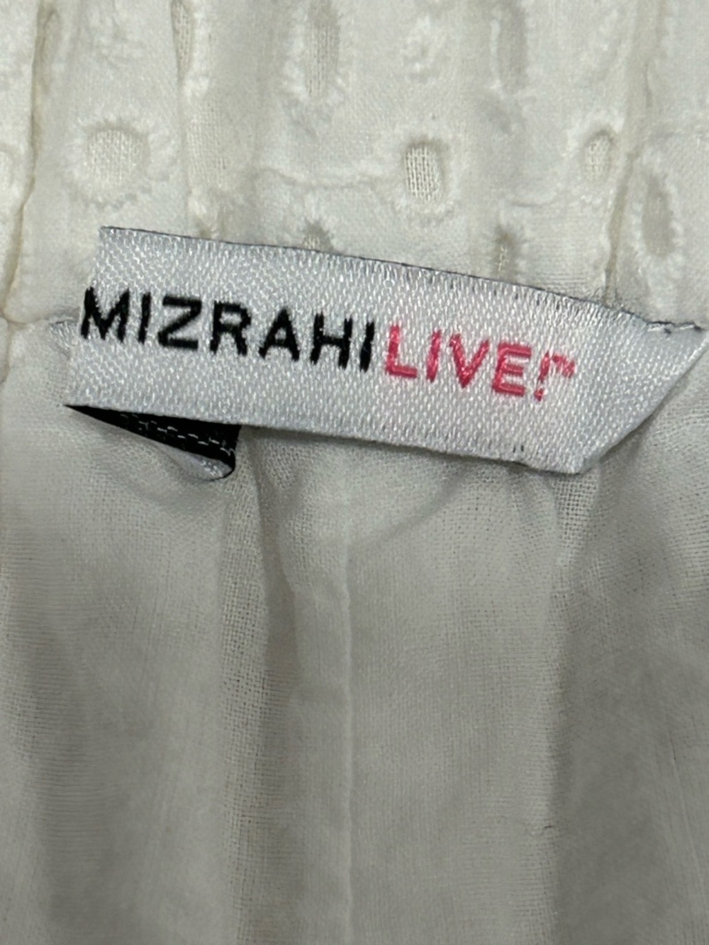 Issac Mizrahi Live! White Eyelet Cotton Culotte Shorts, Sz 12 Boho Coquette - Picture 6 of 12